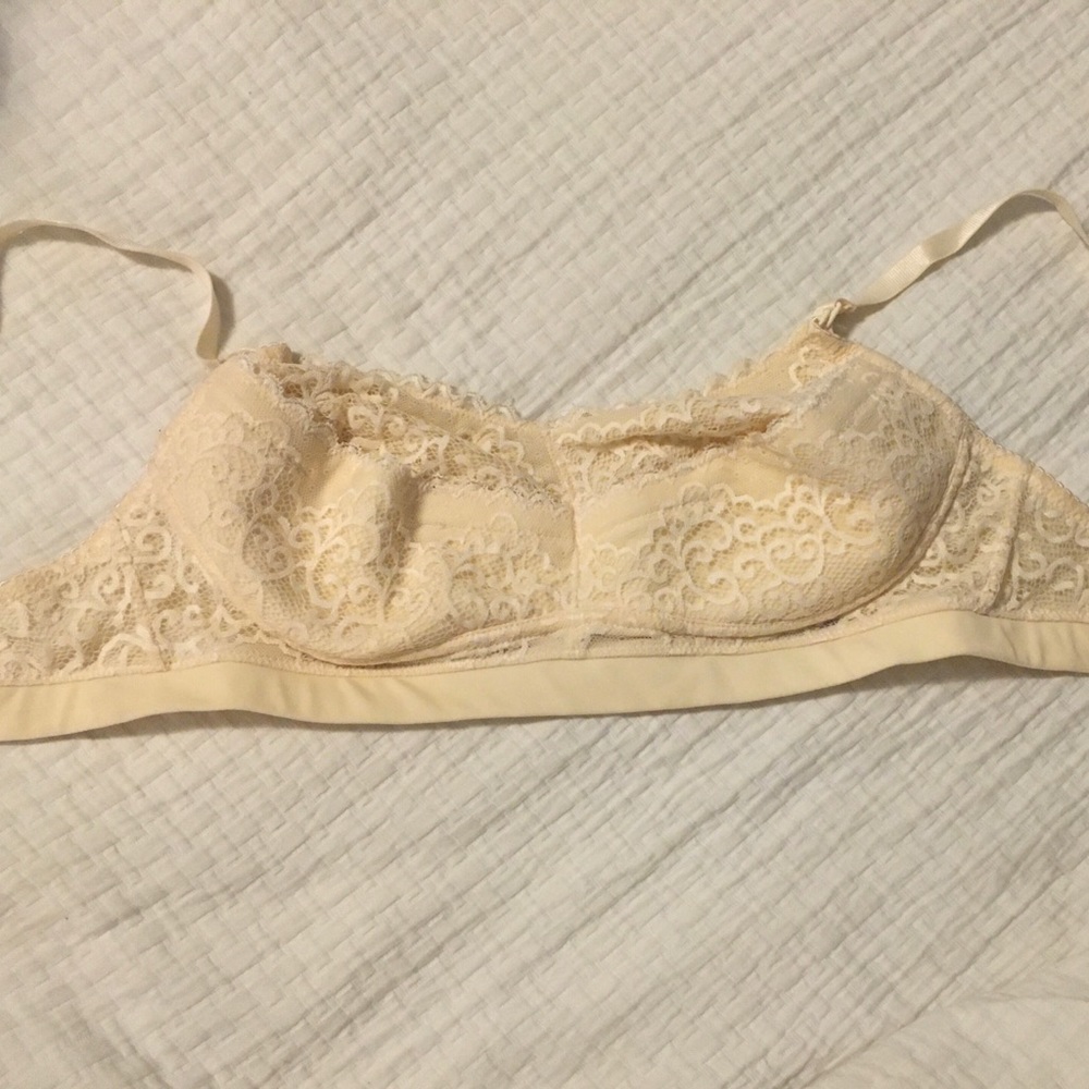 The Dairy Fairy Lace Nursing Bra in Light Cream